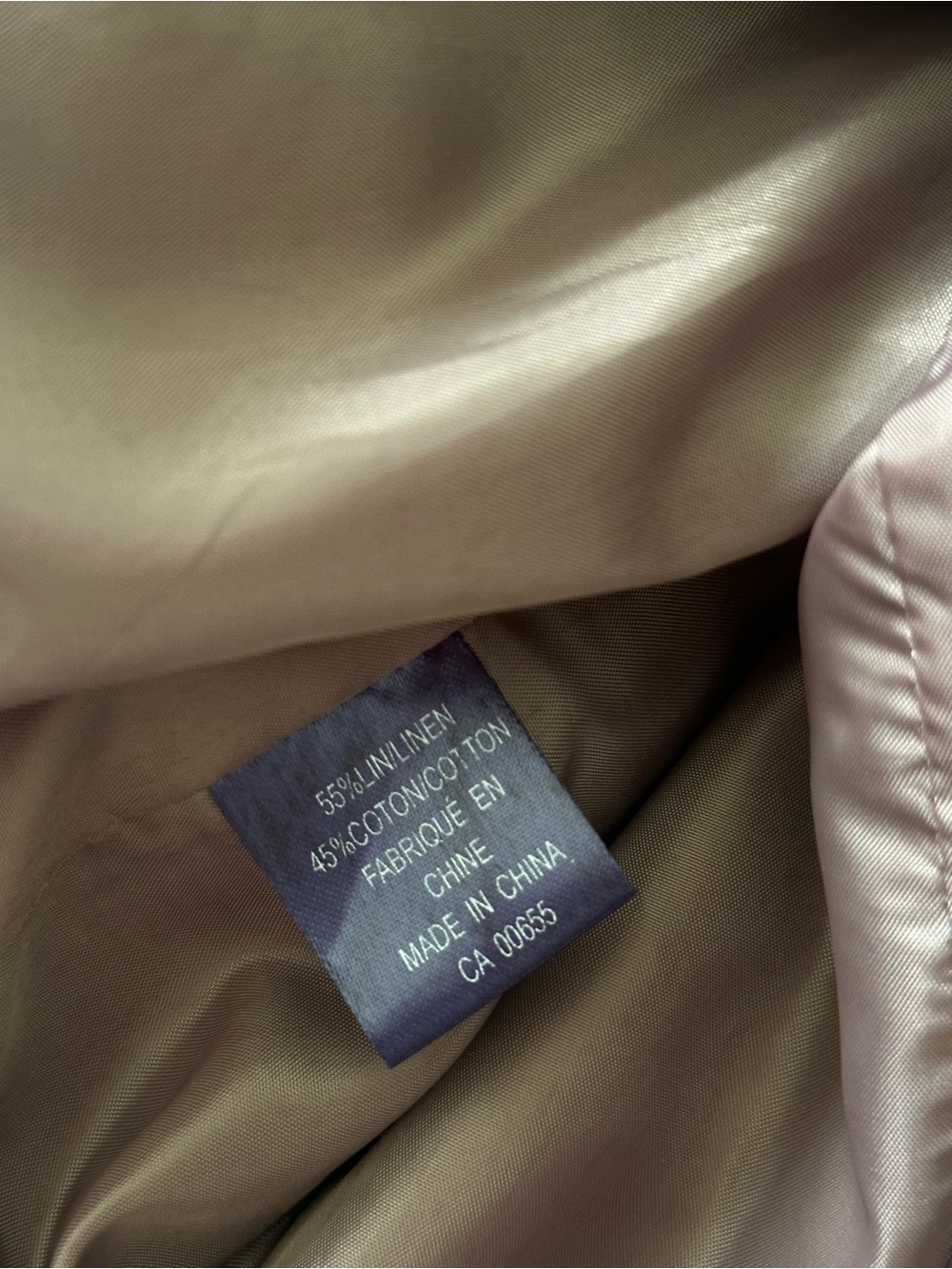Reitman’s Muted Brown Linen Blend Button Down Blazer Jacket Cottagecore Academia - Picture 8 of 8